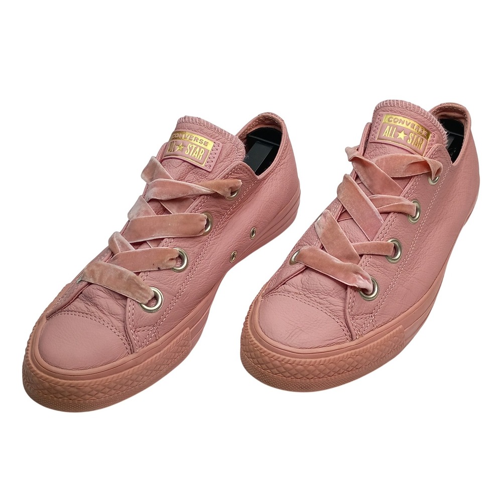 Converse Chuck Taylor All Star Rust Pink‎ Shoes Women Size 10 Leather Velvet